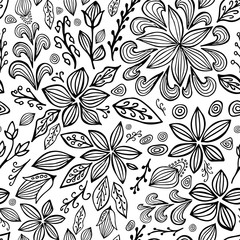 stock vector abstract seamless  pattern. orient floral ornament