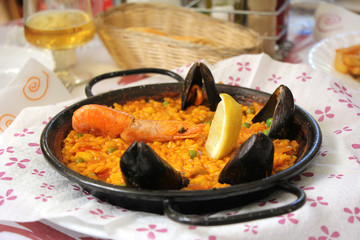 Paella traditional Spanish food