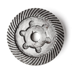 Gear metal wheels, isolated on white background