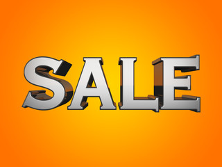 Hot sales on orange background