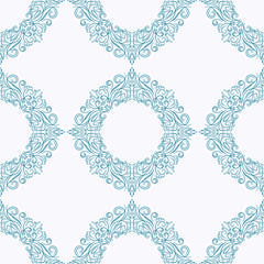 Geometric vector seamless pattern. Mandala oriental background. Vector illustration.