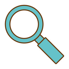 Magnifying glass isolated icon design, vector illustration graphic.