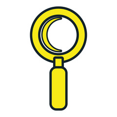 Magnifying glass isolated icon design, vector illustration graphic.