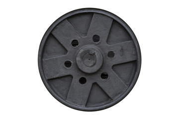 black steel wheel