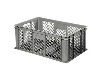 plastic crate grey h