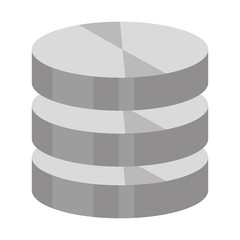 Hosting and cloud computing icon design, vector illustration isolated graphic.