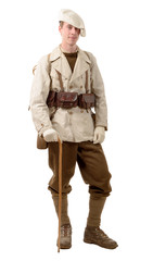 french mountain infantry soldier during the war