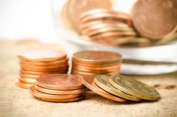 Stack of coins,money concept