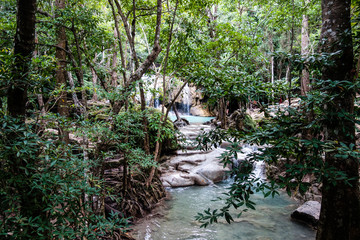the erawan waterfall