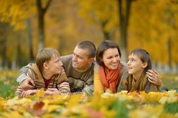 beautiful happy family