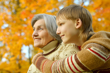  Grandmother with boy 