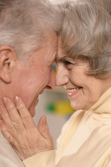 Senior couple at home