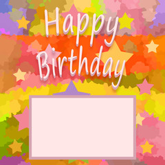 Happy birthday greeting background