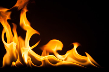 Fototapeta premium Fire Flame Background Macro Texture