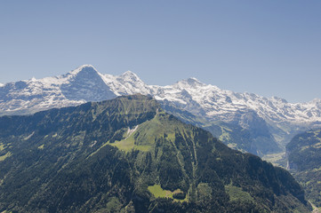 Grindelwald, Schynige Platte, Berner Oberland, Alpen, Eiger, Mönch, Lauberhorn, Wanderweg, Wanderferien, Schweizer Berge, Sommer, Schweiz