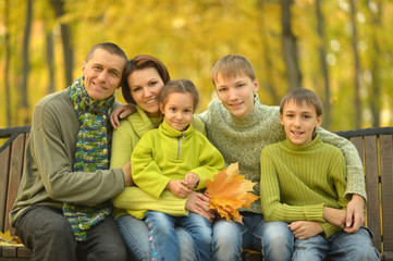 Happy smiling family 