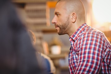 Man in meeting