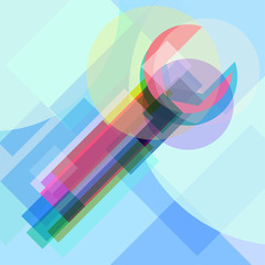 spanner Modern Color Icon for web. New creative design symbol.