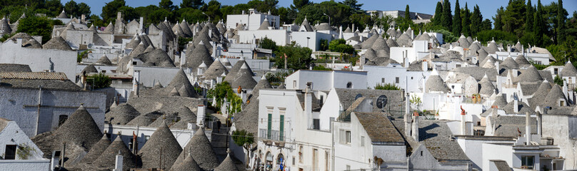 Beautiful town of Alberobello with trulli houses