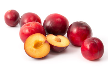 Rote Pflaumen