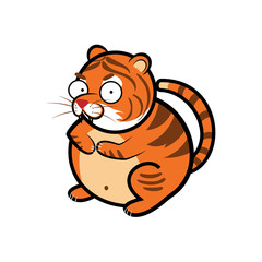 animal tiger cartoon theme elements