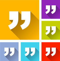 quotation marks icons
