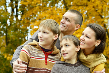 Fototapeta premium Happy smiling family 