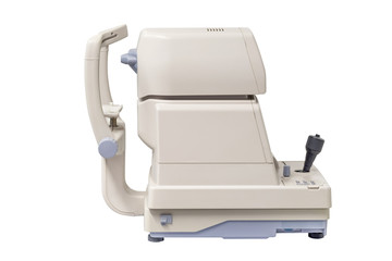 apparatus for measurement of vision isolated on white background