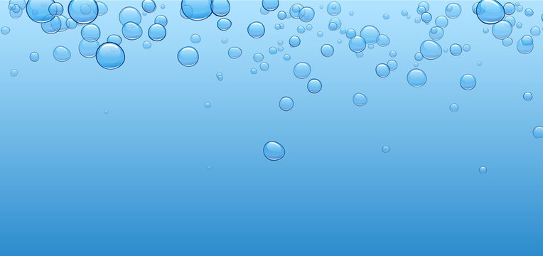 Banner with bubbles.