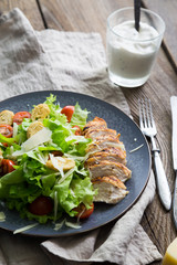 Caesar salad with chicken
