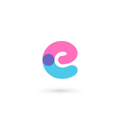 Letter E logo icon design template elements