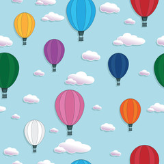 hete luchtballon patroon