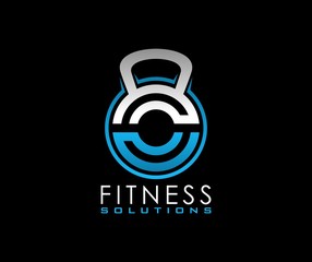 Obraz premium Fitness logo