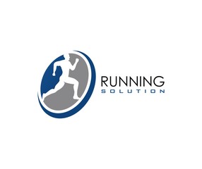 Running man logo