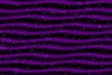 Fototapeta na wymiar Illustration of purple and black mosaic waves