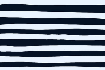 Hand drawn navy and white stripe
