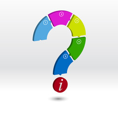 Vector Question mark business concepts with icon.