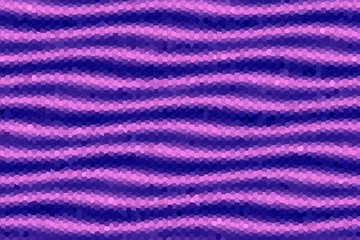 Illustration of dark blue and pink mosaic waves