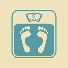 Bathroom scale icon