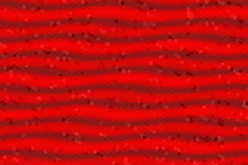 Illustration of red mosaic waves