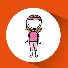 girl doing excercise