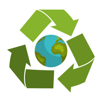 Reuse, reduce, recycle isolated icon, vector illustration graphic.