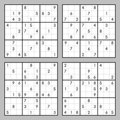 Sudoku vector puzzles