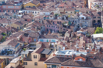 Fototapeta premium Amazing aerial view over the city of Venice