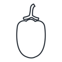 Vegetable isolated icon graphic design, vector illustration.