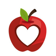 Fruit healthy food isolated flt icon, vector illustration graphic design.