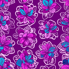 Vector seamless floral pattern