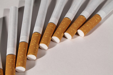 cigarettes arranged in a fan