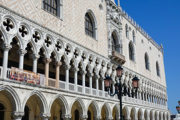 Fototapeta premium Famous Doge s Palace in Venice - Palazzo Ducale