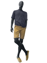 Male mannequin in summer clothes